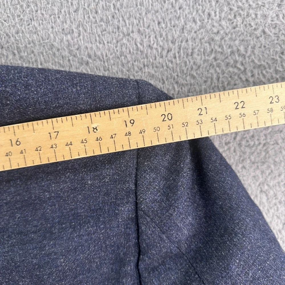 Eddy Monetti 52R Navy Heather Wool Camel Hair Silk Sport Coat‎ Blazer Italy